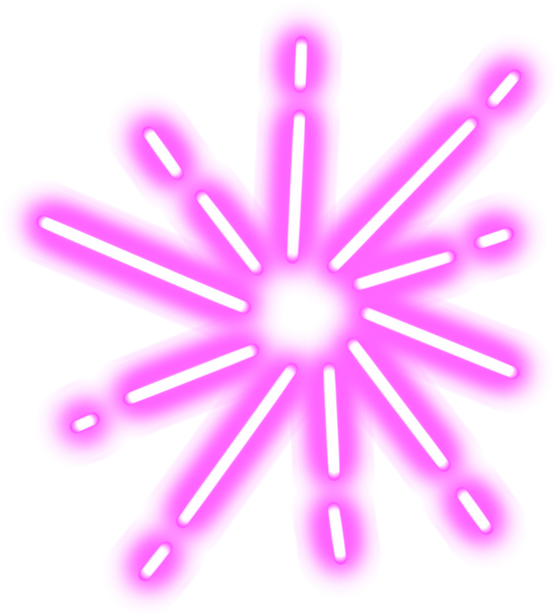 Pink neon firework